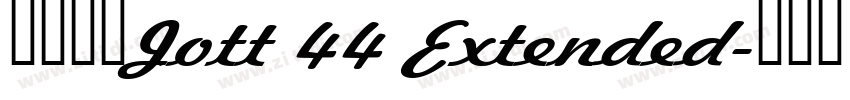 字体名称Jott 44 Extended字体转换